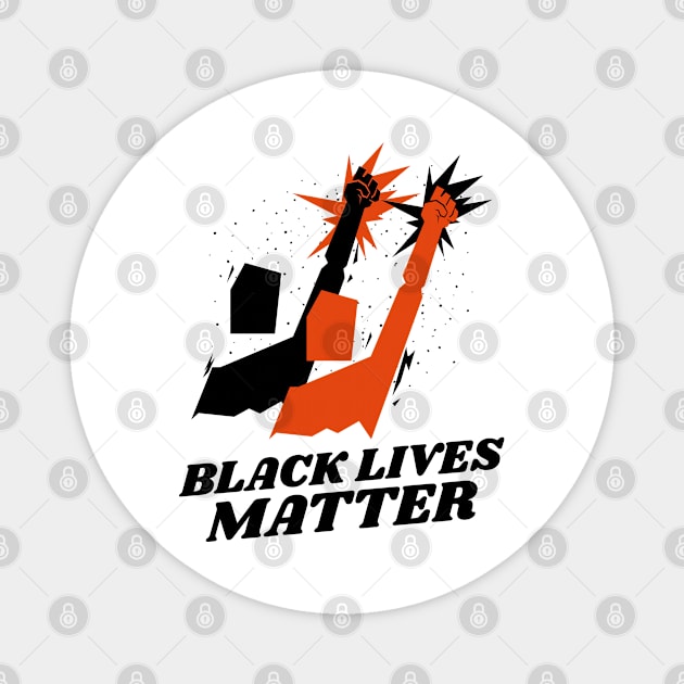 Black Lives Matter Justice for All Magnet by Naumovski